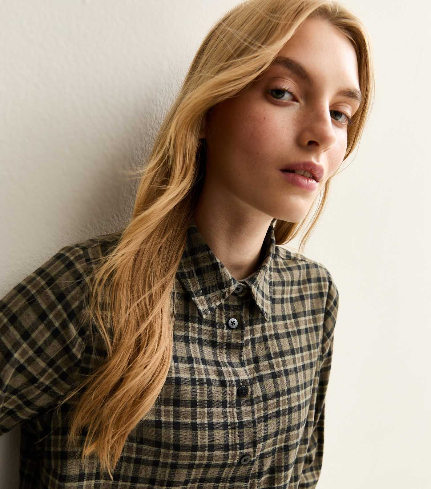 Green Checked Long Sleeve Shirt | New Look | New Look (UK)