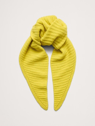 Merino-Cotton Triangle Scarf | Banana Republic (US)