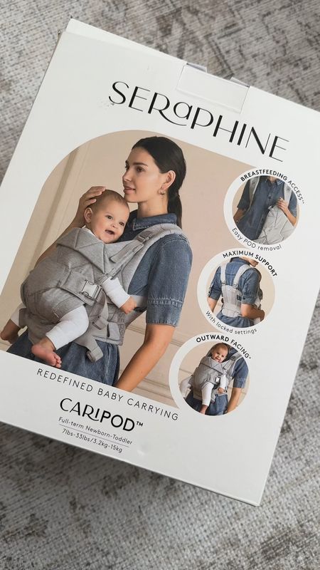 Seraphine caripod baby carrier. Great back support. Great for travel and perfect for summer. 

#LTKbaby #LTKtravel #LTKkids