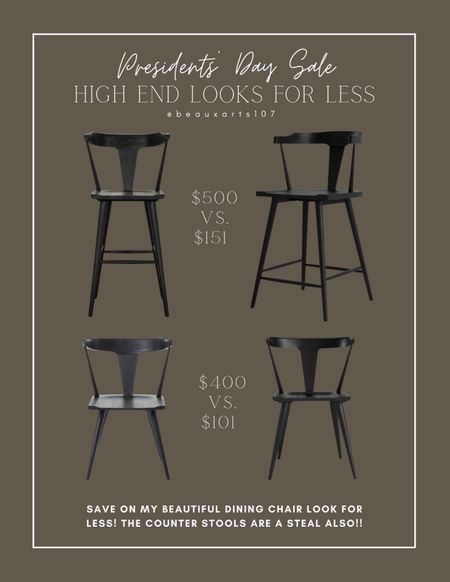 Save on my dining chair dupe and counter stool option for the lowest price yet!! 

#LTKsalealert #LTKstyletip #LTKhome