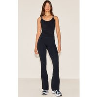 Black Seamless High Waist Flare Yoga Pants | PrettyLittleThing US