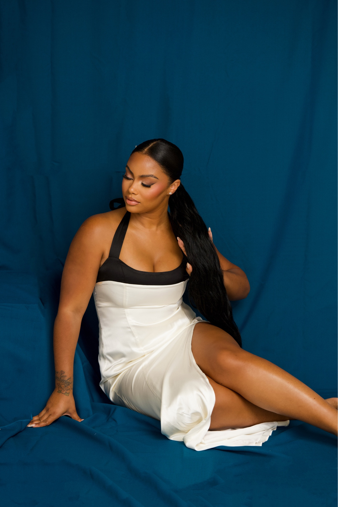 Loved wearing this slip style dress for my bridal content ! The dress was so flattering and I can’t wait to wear it again ! And you guys know I love me a quick ponytail moment ! I’ve linked everything in this photo below !

#LTKbeauty #LTKwedding #LTKstyletip