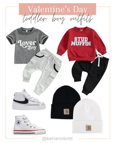 Toddler Boy And Baby Boy Valentine’s Day Outfits 

Baby Nike / toddler converse / jogger set / Carhartt beanie / Amazon baby / Amazon holiday outfit 

#LTKkids #LTKbaby #LTKstyletip