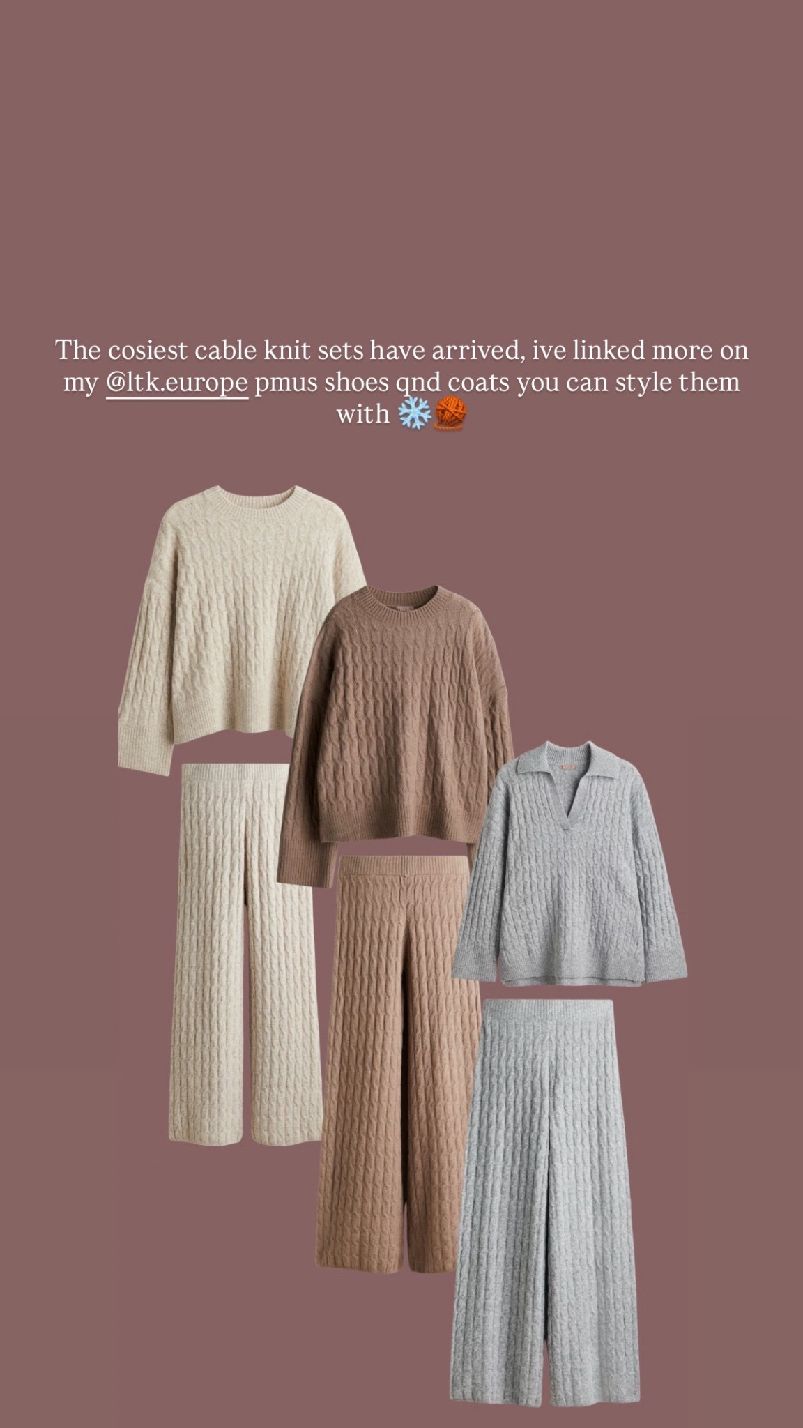 Cosy knit season is here 🧶

#LTKwinter #LTKstyletip #LTKuk