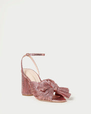 Camellia Rose Pleated Bow Heel | Loeffler Randall