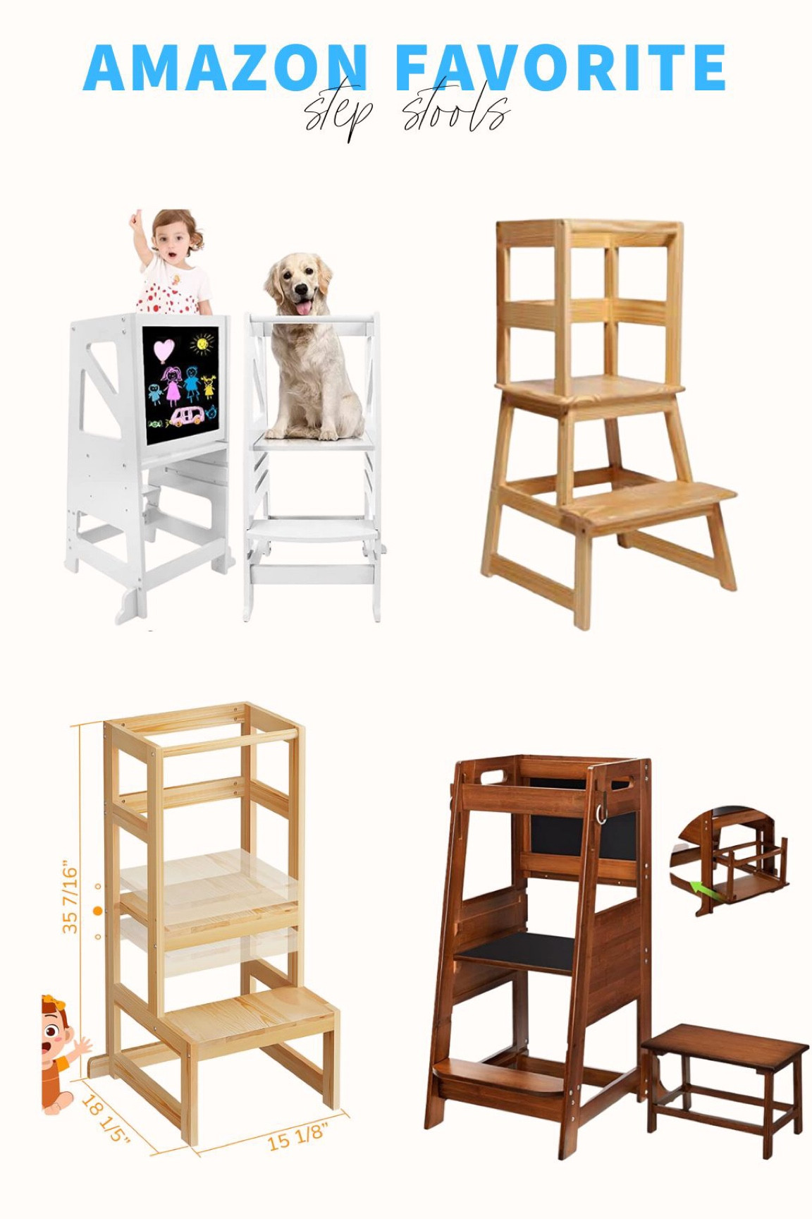 Amazon step stools for toddlers and kids

#LTKunder100 #LTKhome #LTKkids