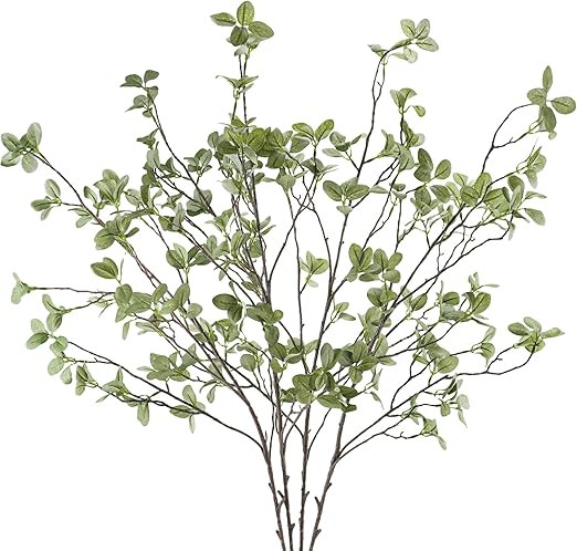 41” Artificial Greenery Stems, Long Fake Plant Twigs Faux Greenery Branches for Tall Vase Home ... | Amazon (US)