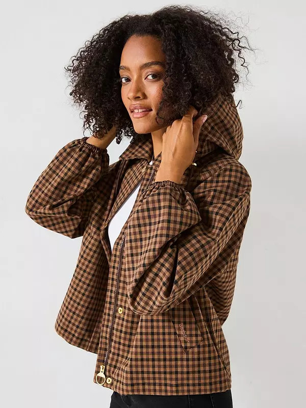 Barbour Audrey Showerproof Jacket - Brown | Very (UK)