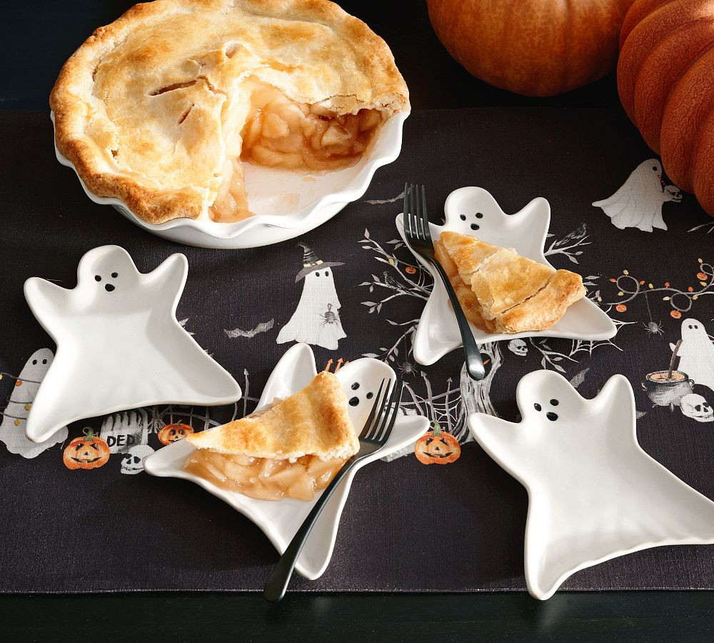 Gus the Ghost Stoneware Appetizer Plates - Set of 4 | Pottery Barn (US)