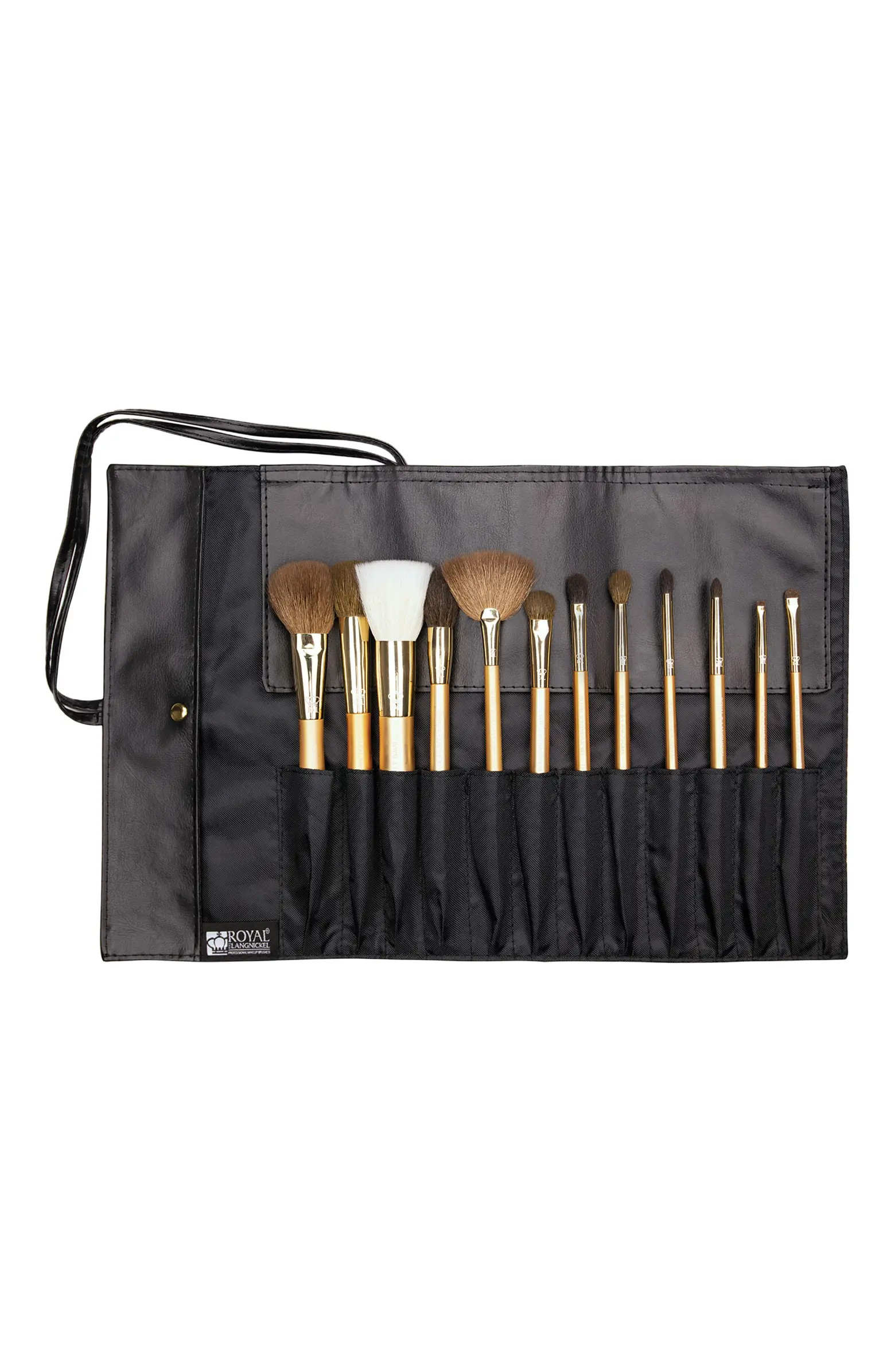 Gold 13pc Wrap Makeup Brush Set | Nordstrom