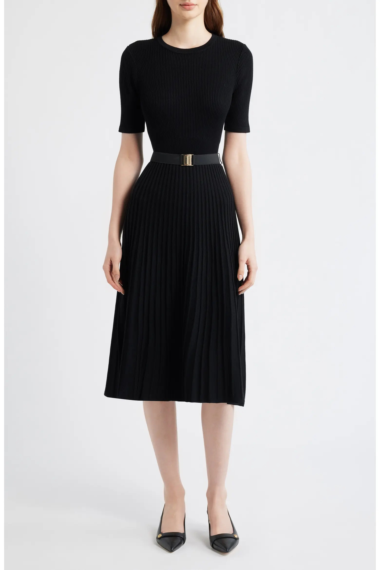 Belted Fit & Flare Sweater Dress (Women) | Nordstrom | Nordstrom