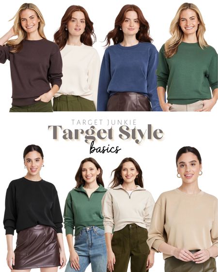 New basics from Target! Different pullovers, sweatshirts, hoodies and more!! 

Target style, Target finds, new arrivals

#LTKunder50 #LTKstyletip #LTKFind