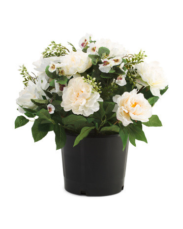 Outdoor Safe Peony Drop In Arrangement | Home | Marshalls | Marshalls