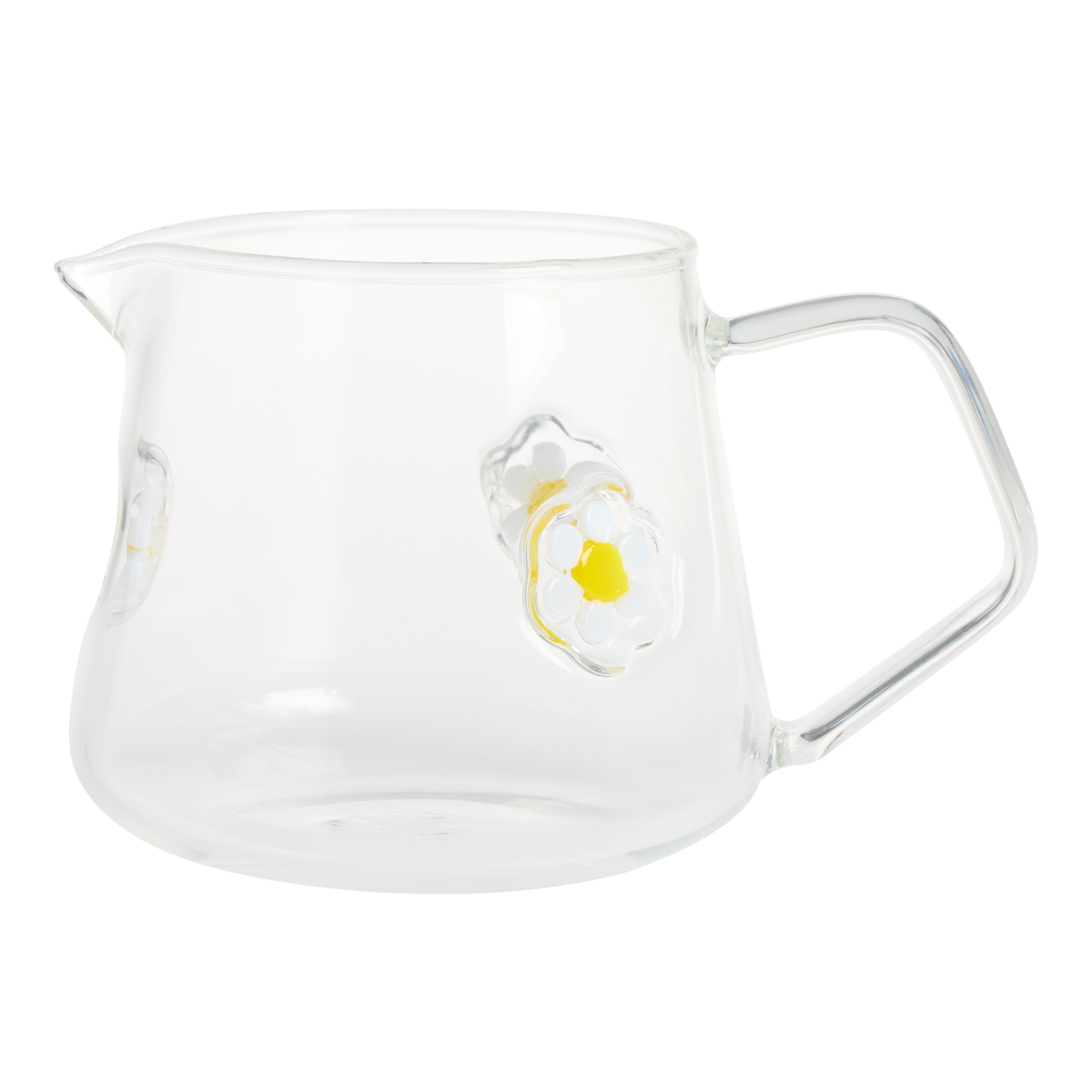 Charm Daisy Inlay Glass Creamer | World Market