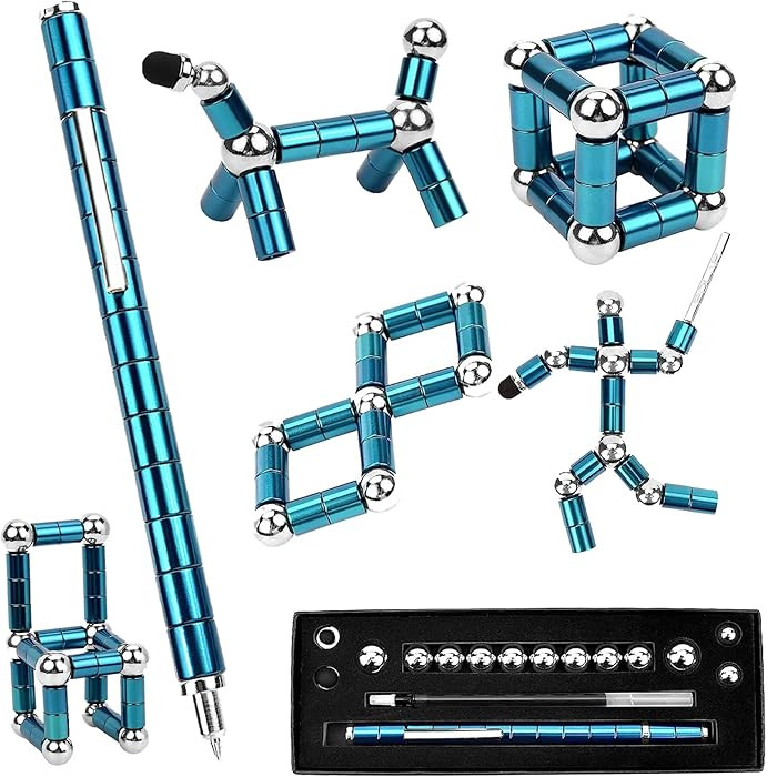 Fidget Pen, Decompression Magnetic Fidget Toy Pen, Magnet Pen Fidget Toy Relieve Pressure Novel T... | Amazon (US)