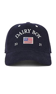 Dairy Boy American Corduroy Trucker Hat in Navy from Revolve.com | Revolve Clothing (Global)