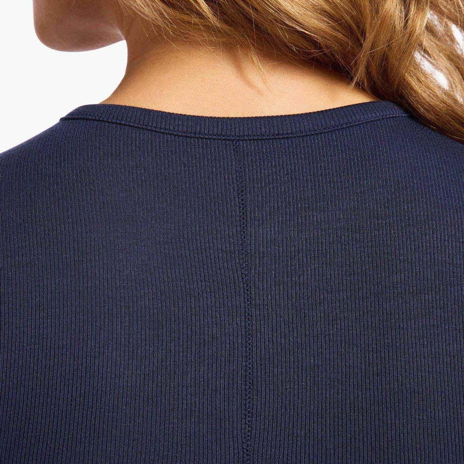 Slinky Rib Tee | Black | Nuuds US