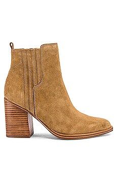 Steve Madden Karley Bootie in Tan Suede from Revolve.com | Revolve Clothing (Global)