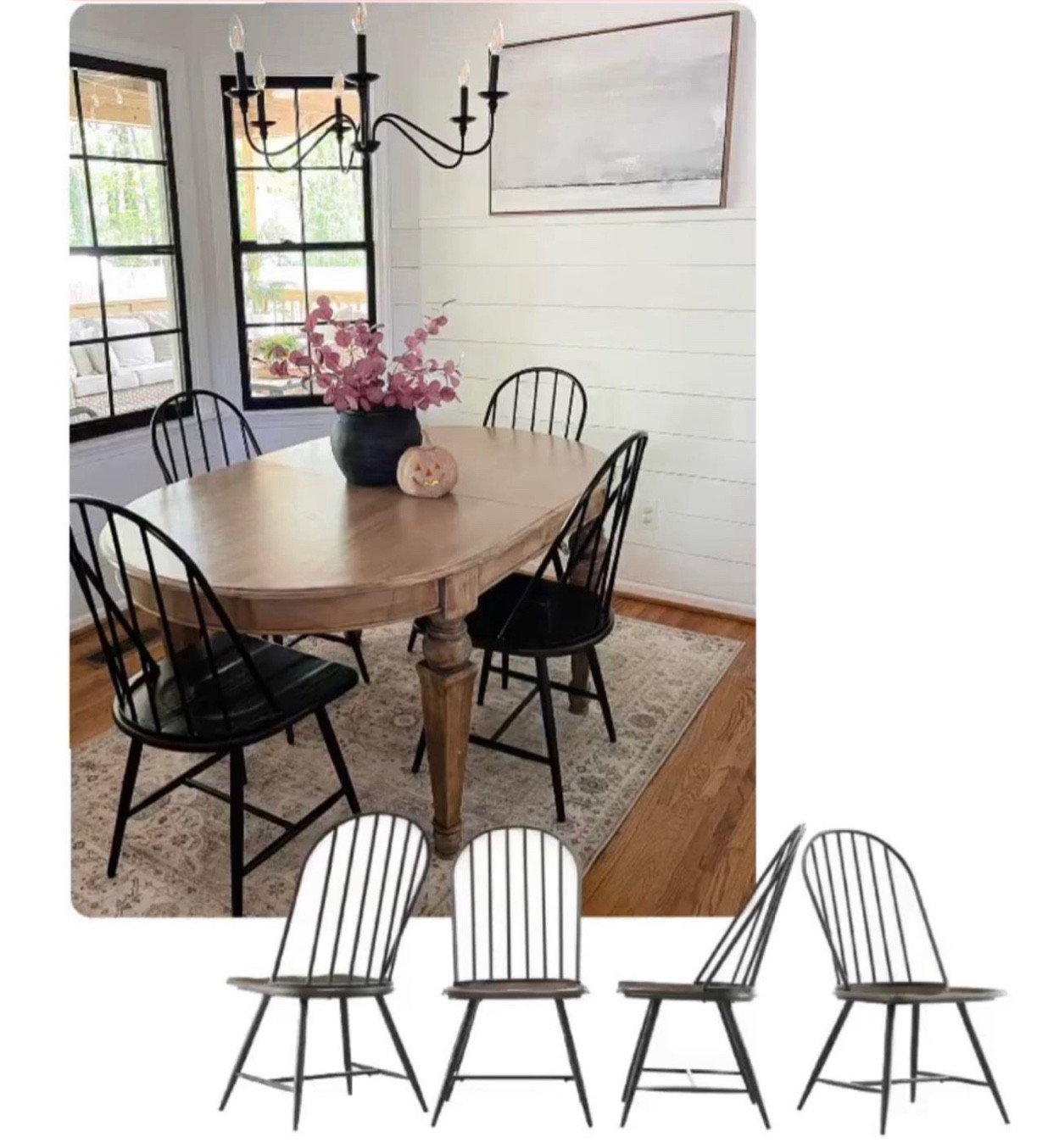 My dining chairs. Metal kegs, wood seat. 
Set of 4. This is the lowest I’ve ever seen them- less than $250 for all 4!!!

#LTKstyletip #LTKFind #LTKhome