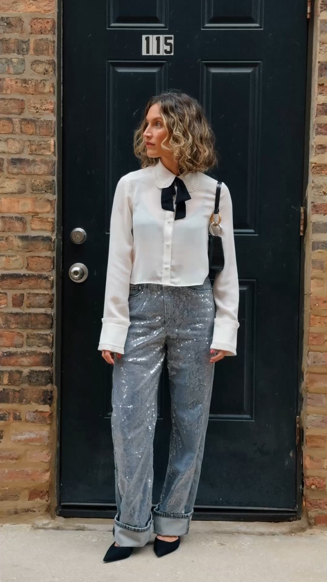 Casual Holiday Look from @neimanmarcus

Cinq a Sept Zaida Neck-Tie Cropped Button-Front Shirt

Rag & Bone Shea Sequined Relaxed Straight Jeans

Stuart Weitzman Vinnie Suede Kitten Slingback Pumps

Staud Ollie Curved Leather Shoulder Bag

Black Friday: Up to $500 Off Your Regular-Price Purchase with Code: THANKFUL. Beauty and Fragrance Included.

#neimanmarcus #neimanmarcuspartner

#LTKOver40 #LTKSaleAlert #LTKHoliday