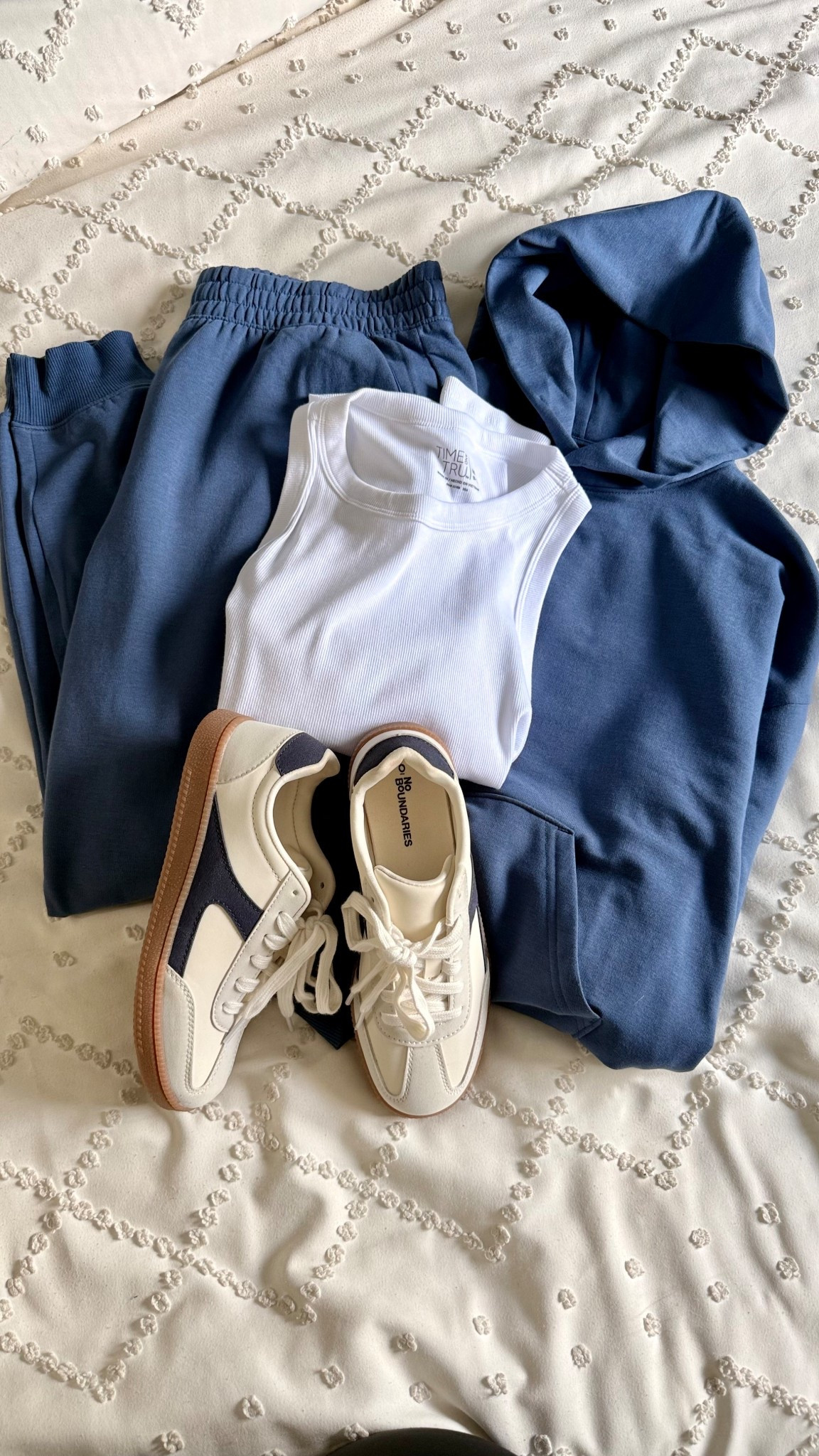 Amazing Walmart sweat set and such comfy, look for less kicks!
Wearing the medium in the sweats & tank. Sneakers run tts 

#LTKStyleTip #LTKSaleAlert #LTKShoeCrush