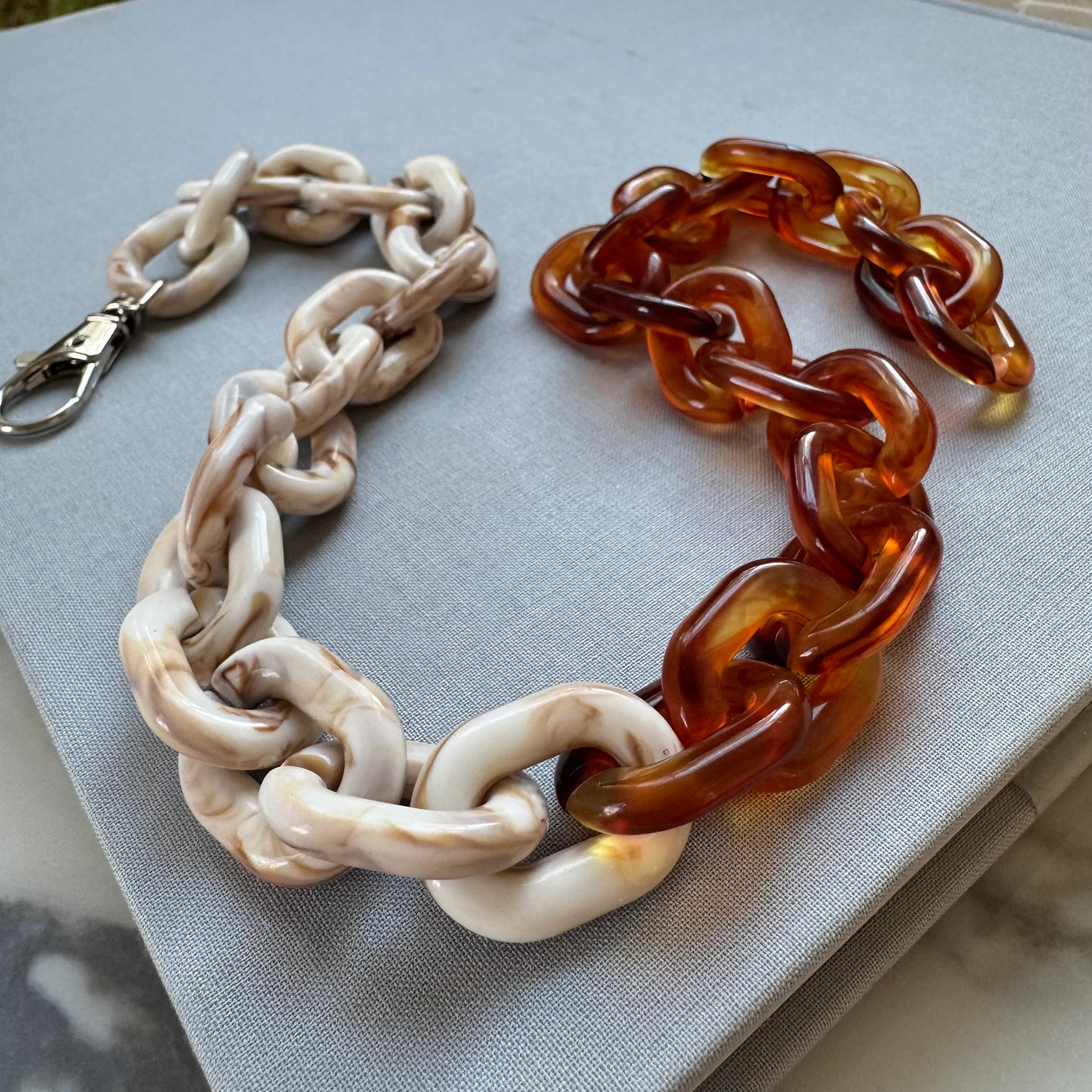 Tortoise and Ivory Resin Necklace | Erin McDermott Jewelry