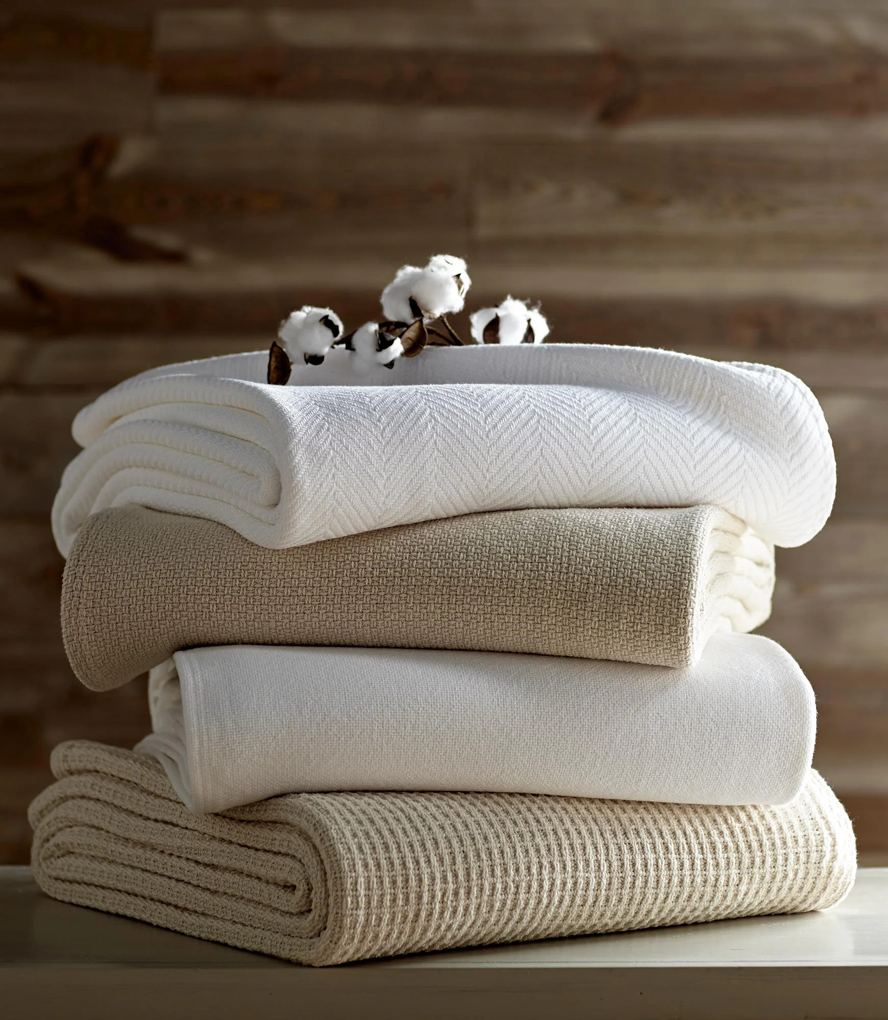 Wildwood Herringbone Throw Blanket | Peacock Alley | Luxury Bedding & Bath Linens