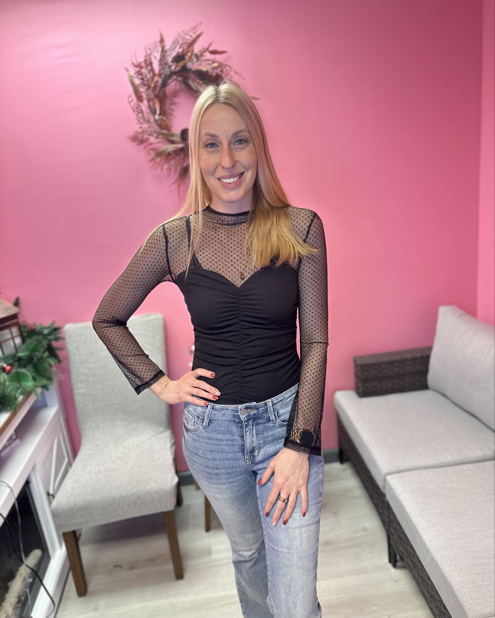 Classy black blouse 
🖤this top is cute whether you are wearing it to work or out to dinner 
🖤it does have some stretch 
🖤fits true to size, wearing size small and I am 5’10”

#LTKTall #LTKWorkwear #LTKFindsUnder50