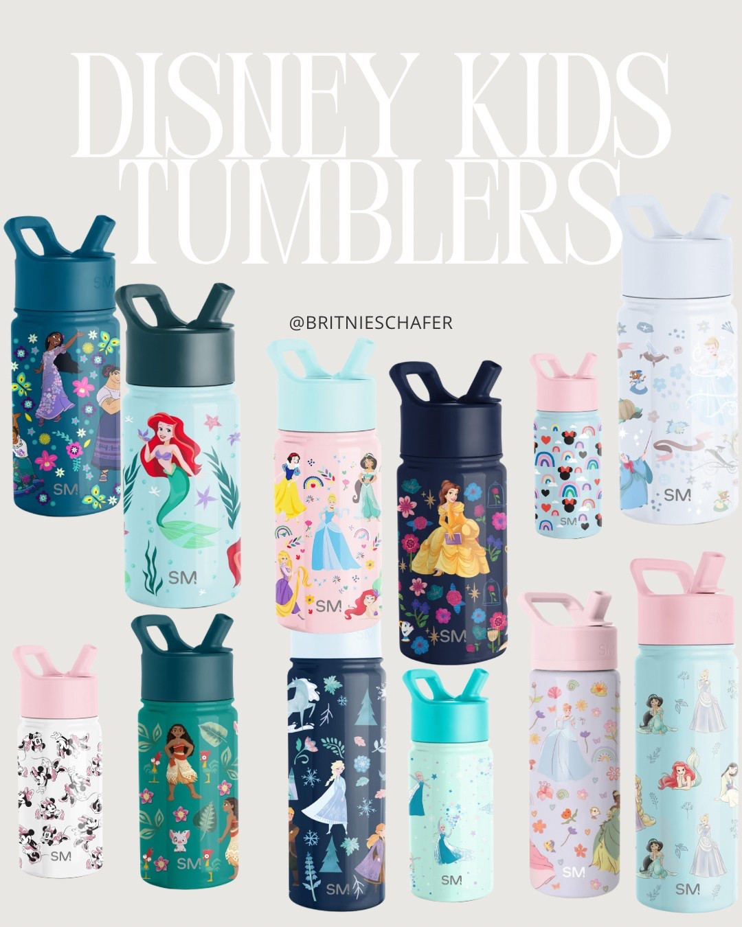 Disney kids tumblers 