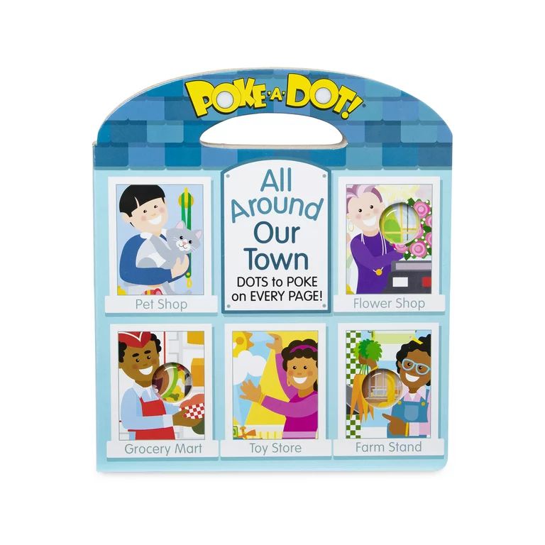 Melissa & Doug Children’s Book – Poke-a-Dot: All Around Our Town | Walmart (US)