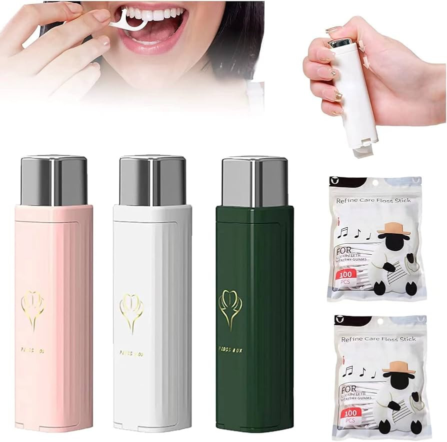 New Portable Floss Dispenser, Cleaning Teeth and Oral Care Tool Floss Pick Dispenser with Dental ... | Amazon (US)