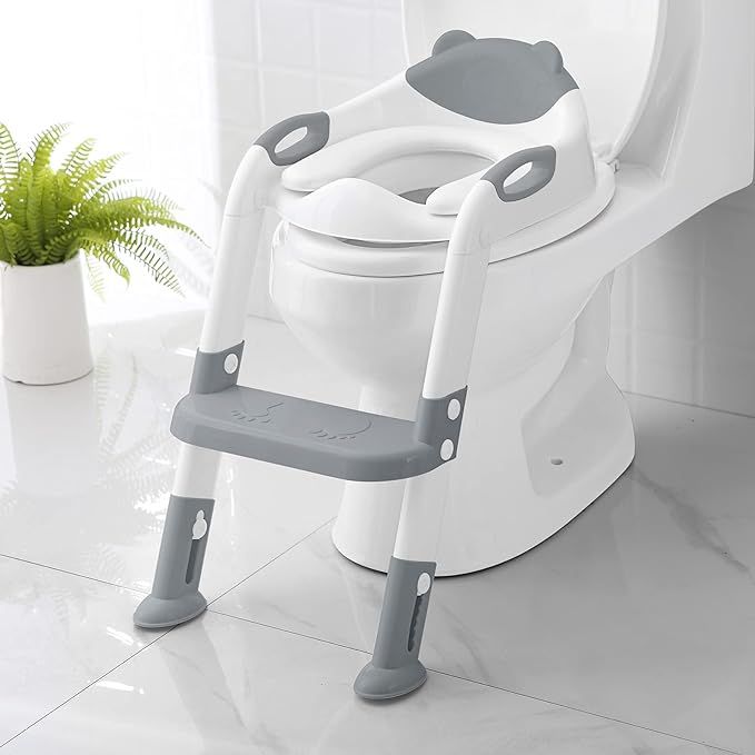 Potty Training Seat with Step Stool Ladder,SKYROKU Potty Training Toilet for Kids Boys Girls Todd... | Amazon (US)