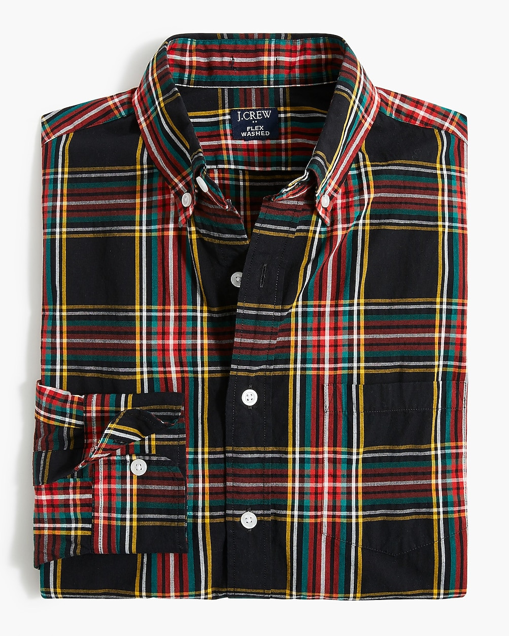 Holiday tartan flex casual shirt | J.Crew Factory