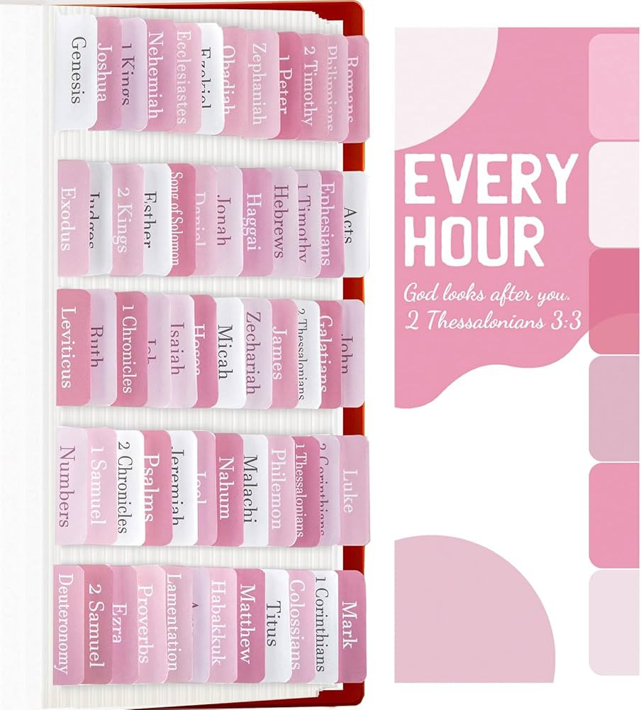 Bible Tabs for Women and Girls,Bible Study Journaling Supplies,Old and New Testament Bible Book I... | Amazon (US)