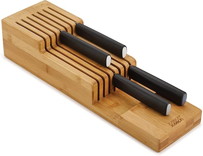 Joseph Joseph DrawerStore Knife Organizer, One Size, Bamboo | Amazon (US)