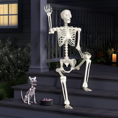 60" Poseable Skeleton Halloween Decorative Prop Iridescent - Hyde and EEK! Boutique™ | Target