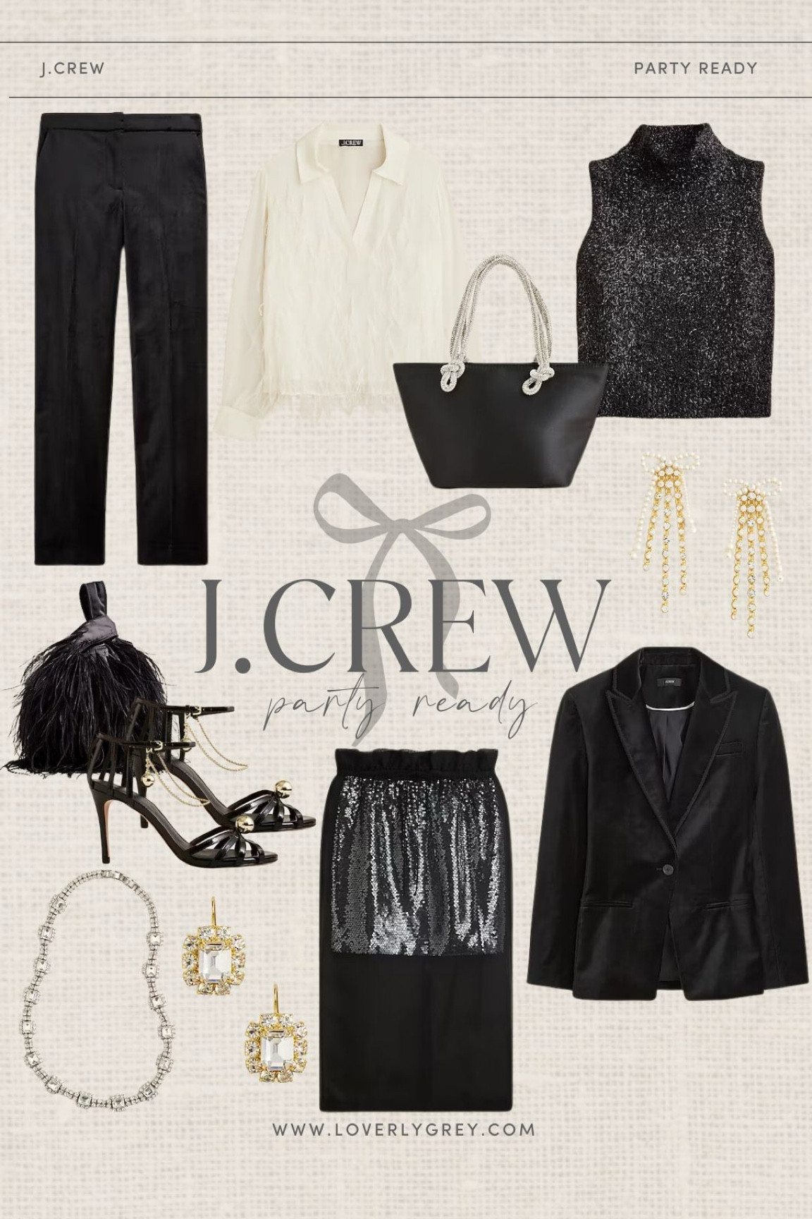 J. Crew party ready finds. This velvet blazer and feather detail top are perfect for a holiday party. Loverly Grey, holiday fashion 

#LTKSeasonal #LTKStyleTip #LTKHoliday