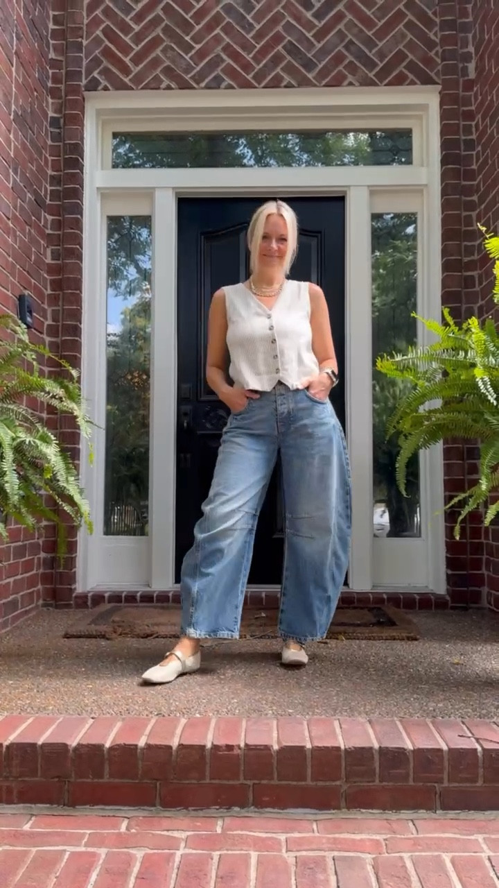 Fall Outfit
….
How to style barrel jeans for early fall!

#LTKVideo #LTKStyleTip #LTKOver40