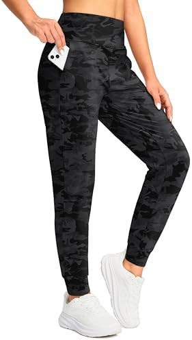 Soothfeel Women's Fleece Lined Joggers Pants High Waisted Water Resistant Thermal Sweatpants Wint... | Amazon (US)