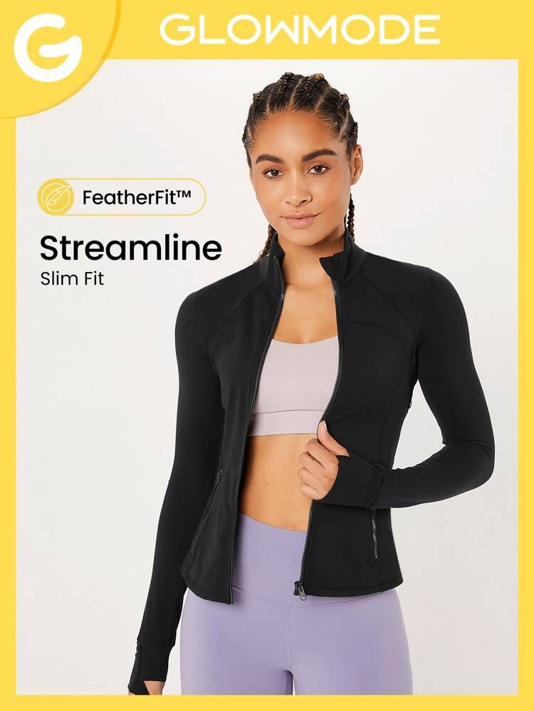 GLOWMODE FeatherFit™ Streamline Performance Jacket | SHEIN