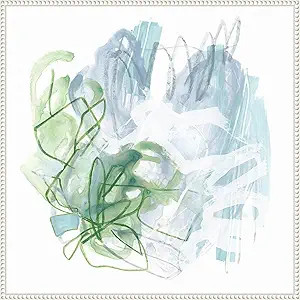 Amanti Art Framed Canvas Wall Art 30x30 Water Sprig III by June Erica Vess, Framed Wall Art Canva... | Amazon (US)