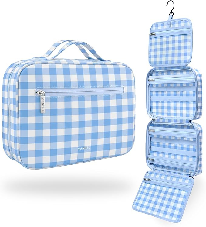 VANDEL Waterproof Hanging Toiletry Bag for Travelling, Hanging Makeup Organizer Bag, Cosmetic Tra... | Amazon (US)