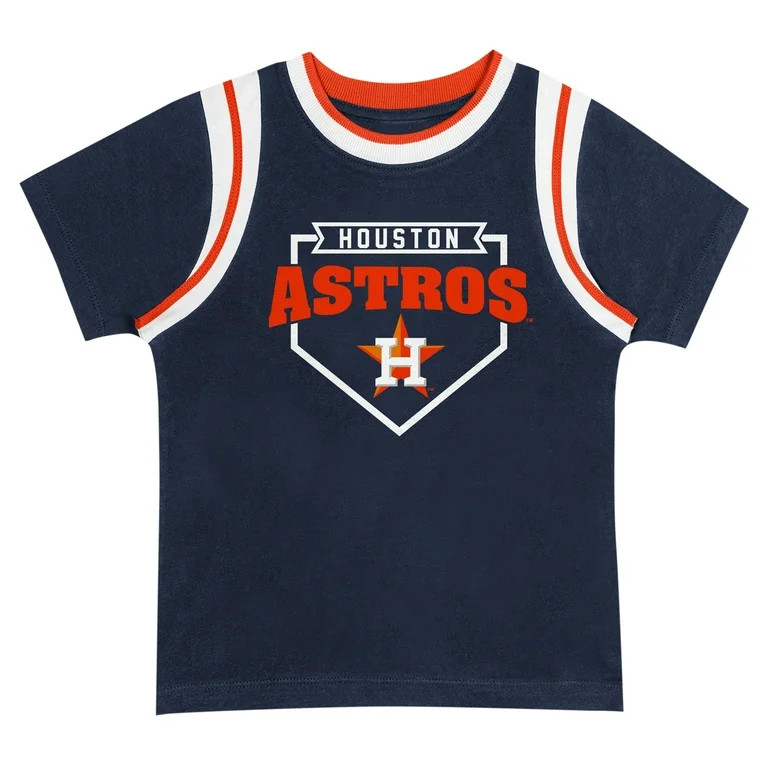Toddler Fanatics Navy/Gray Houston Astros Bases Loaded T-Shirt & Shorts Set | Walmart (US)
