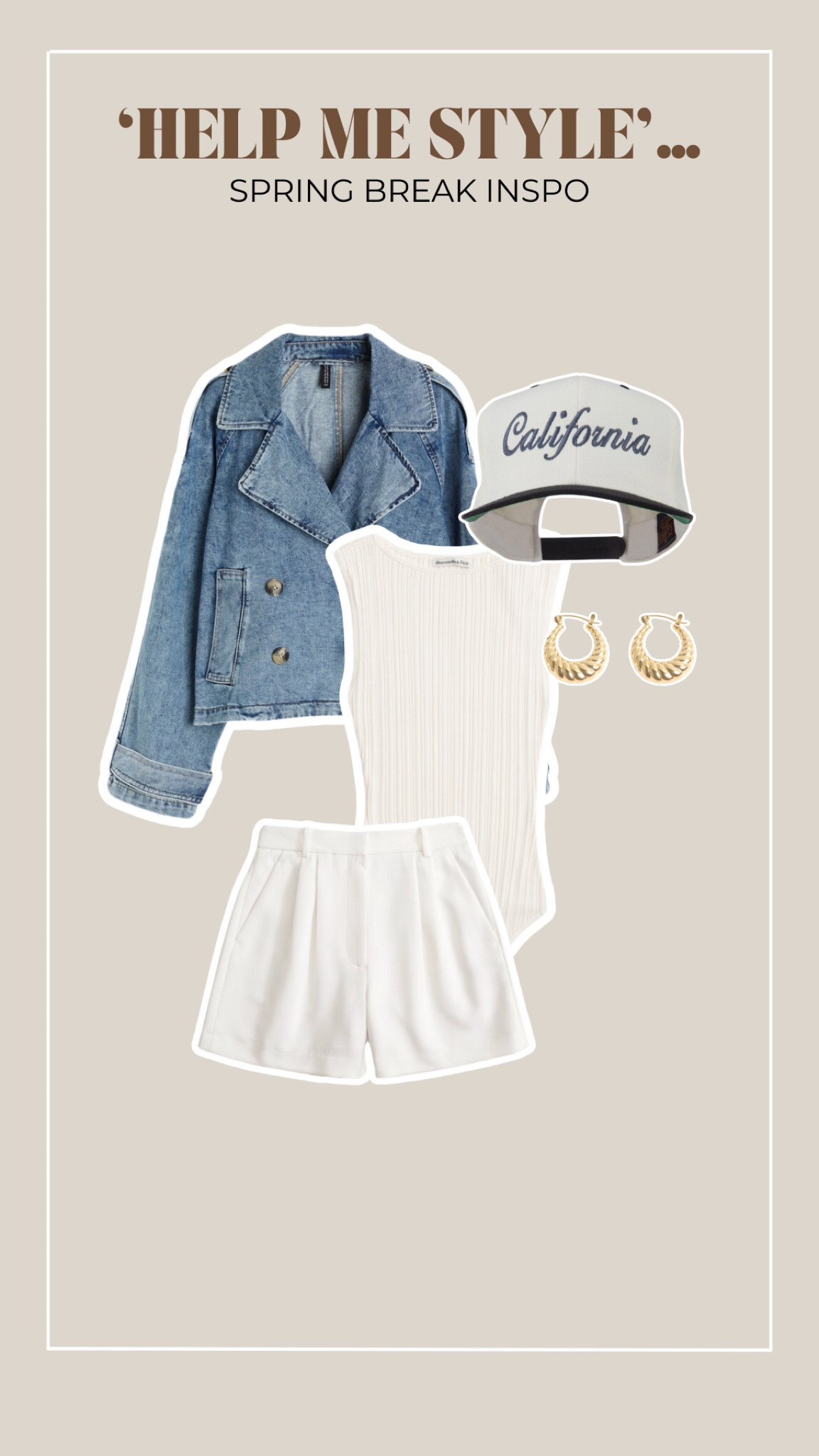 Cali spring break outfit idea!


#LTKfindsunder100 #LTKfindsunder50 #LTKstyletip