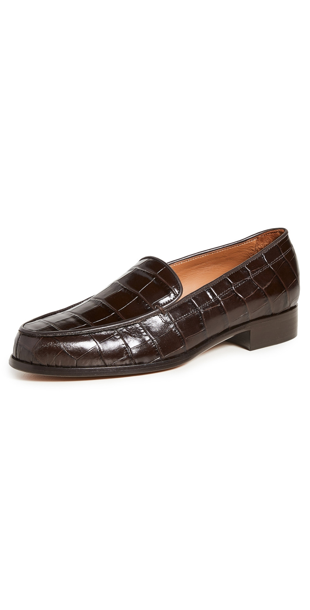 Emme Parsons Danielle Loafers Espresso Croc 40 | Shopbop
