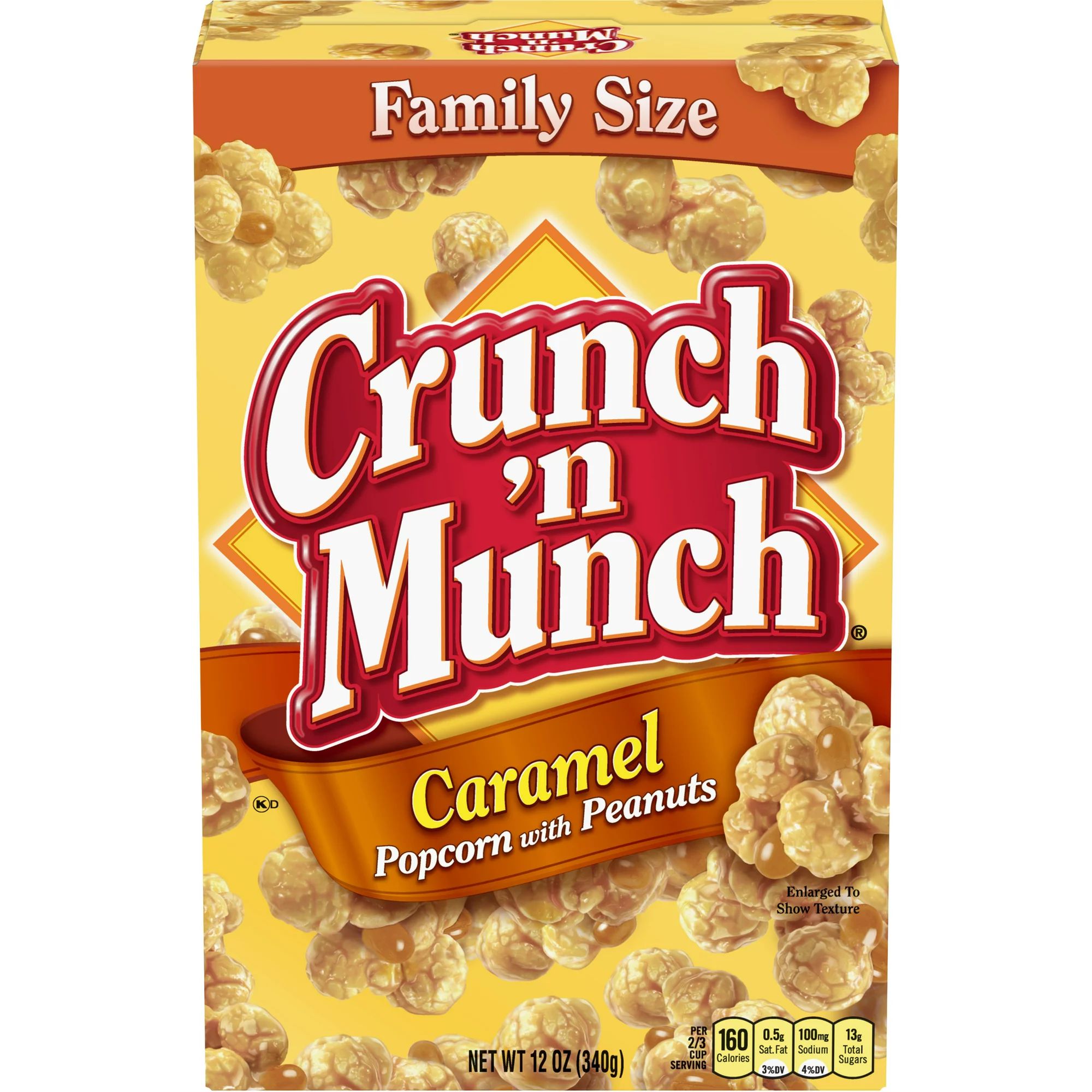 CRUNCH 'N MUNCH Caramel Popcorn with Peanuts, 12 oz. | Walmart (US)