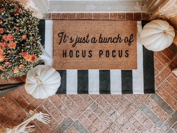 It's just a bunch of Hocus Pocus  Halloween Doormat  | Etsy | Etsy (US)