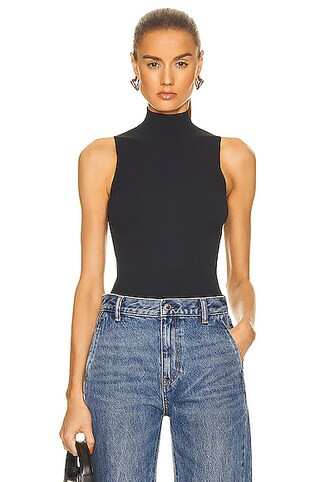 Ribbed Mock Neck Tank Top | FWRD 