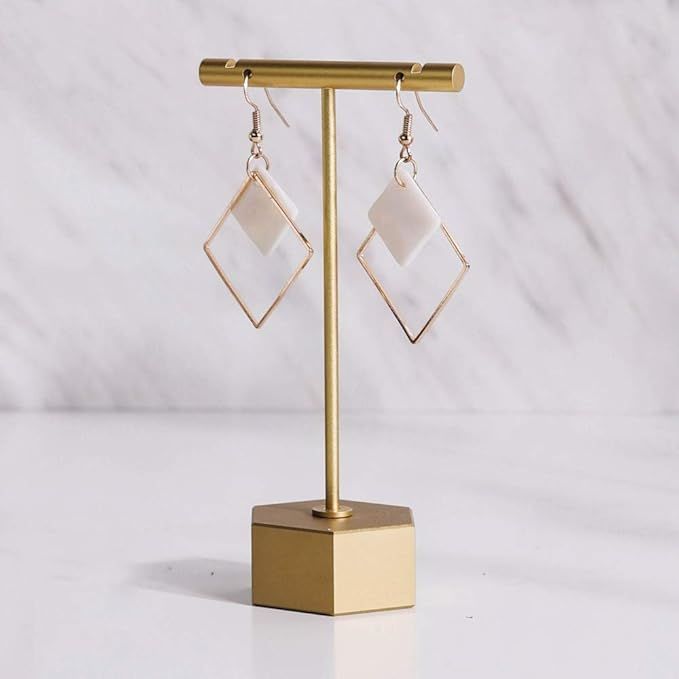 GemeShou Gold Metal Earring T Bar Stand Retail Display Holders for Show, Jewelry Online Stores Ph... | Amazon (US)