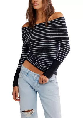 Free People Women's Evergreen Sweater, White, Medium | Belk